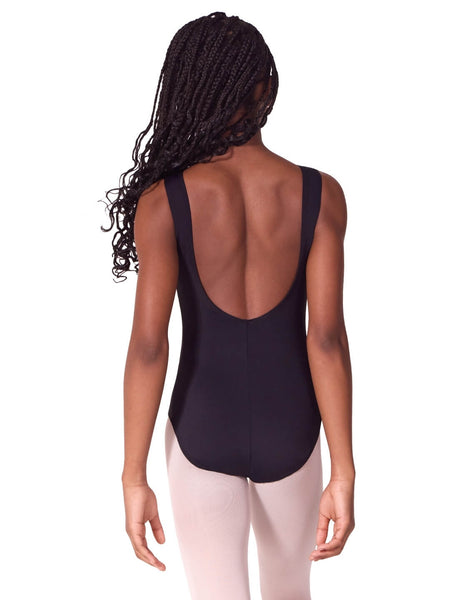 Tweens' Boatneck Tank Dance Leotard with Low Back by Capezio | Style EL105T