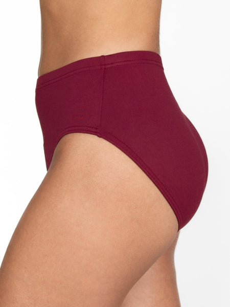 Body Wrappers Burgundy Brief Jazz Cut BWP289