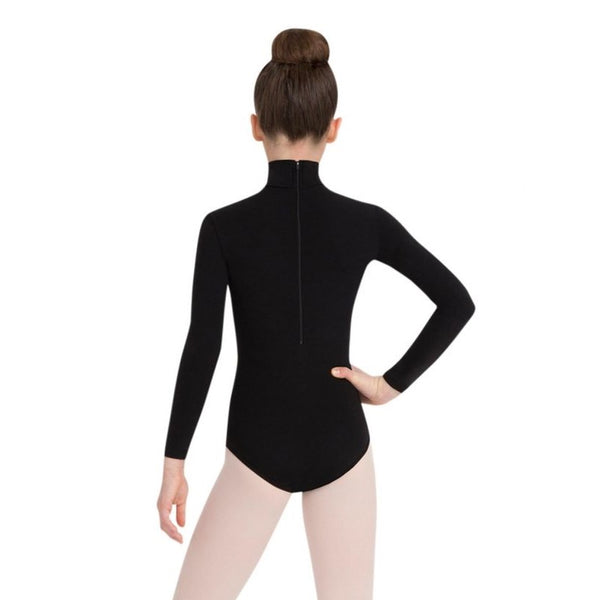 Child Capezio Turtleneck Long Sleeves Leotard w Snaps