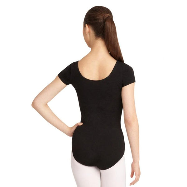 Black Short Sleeve Leotard CC400 by Capezio