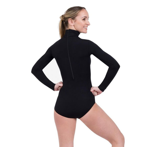 Zippered back long sleeve Capezio turtleneck leotard TB41