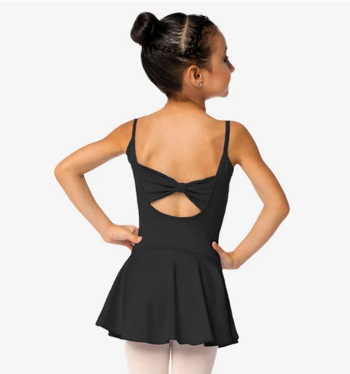 So Danca Skirted Leotard SL120 Lucinda Black Back View