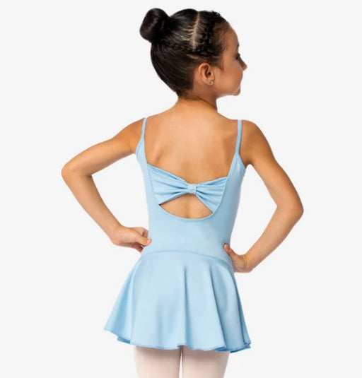 So Danca Skirted Leotard SL120 Lucinda Light Blue Back