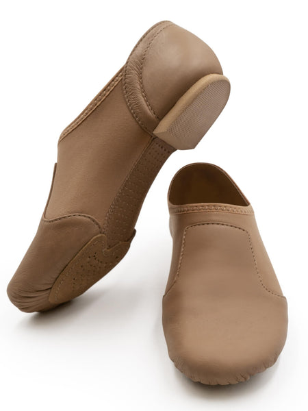 capezio jazz glove jazz shoe caramel cg33w